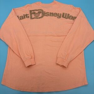 Walt Disney World WDW 1971 Spirit Jersey Peach Rose Gold Glitter Women’s M